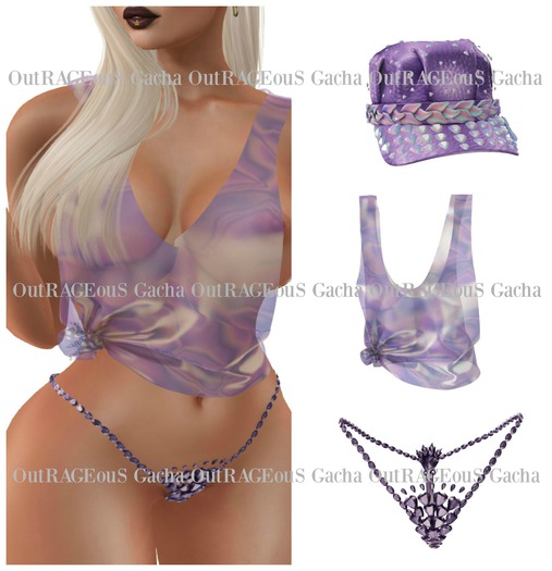 *PROMAGIC* Komal - 3 Piece Set - Purple