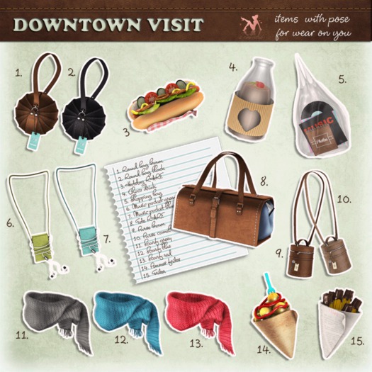 *Tentacio* Downtown visit. Round bag black