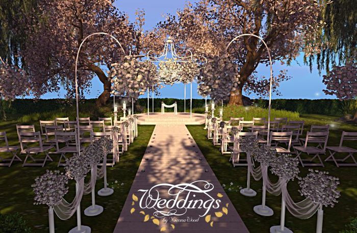 White Posy Wedding Ceremony  - Copy & Mod