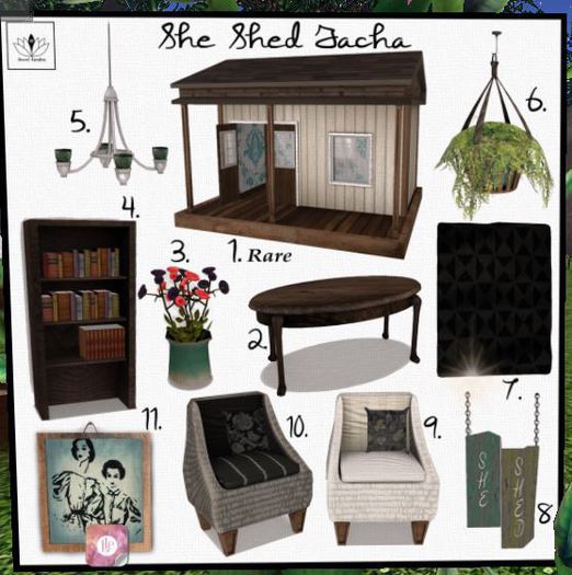 The Jewel Garden - #7 She Shed Rug Box