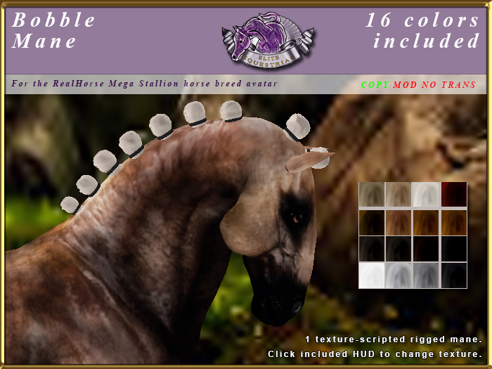 *E* RealHorse Bobbled Mane Set [BOXED] RH Mega