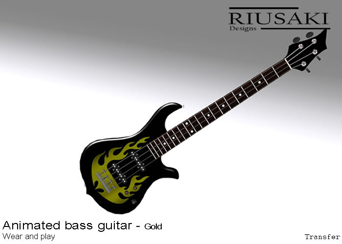 [R] Bass guitar - Gold