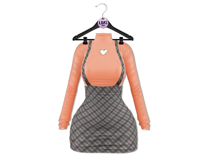 Loki - Grace Turtleneck&Overall - Salmon