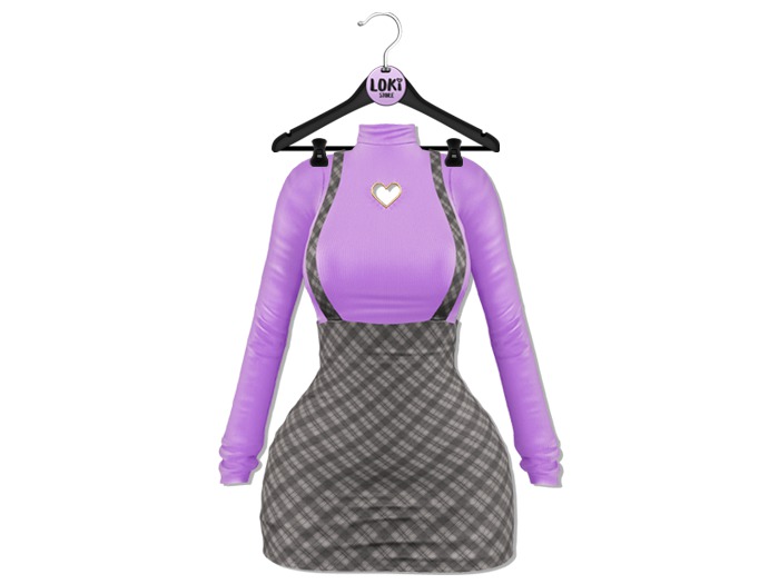 Loki - Grace Turtleneck&Overall - Lilac