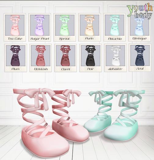 Youth Size Ballet Shoes - Tea Cake