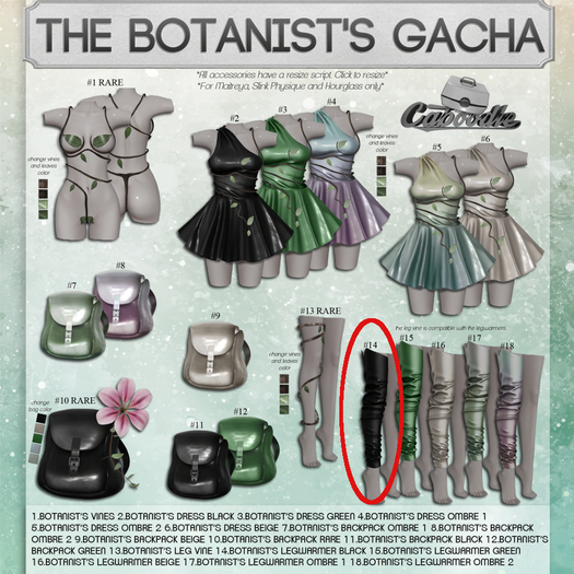 Caboodle - The Botanist's Legwarmer - Maitreya - Black