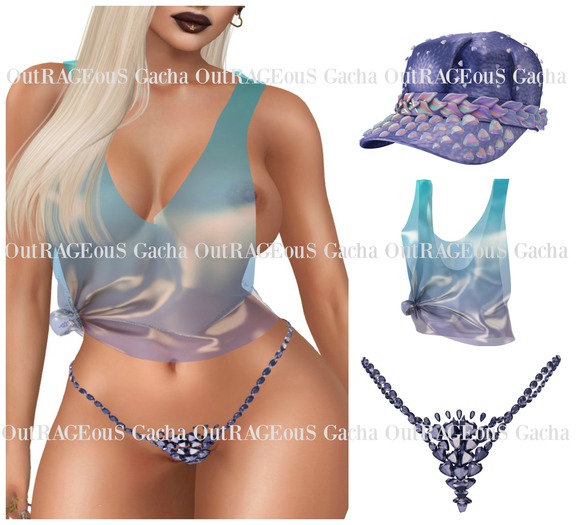 Komal - 3 Piece Set - Blue