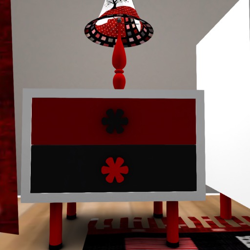 Night Stand trim red black