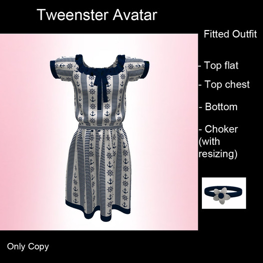 Tweenster Navy Dress