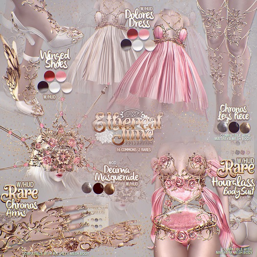 :Moon Amore: Ethereal Time / Dolores Dress - WINE