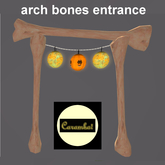 Halloween party - arch bones entrance