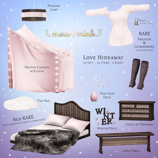 {moss&mink} Love Hideaway - Table