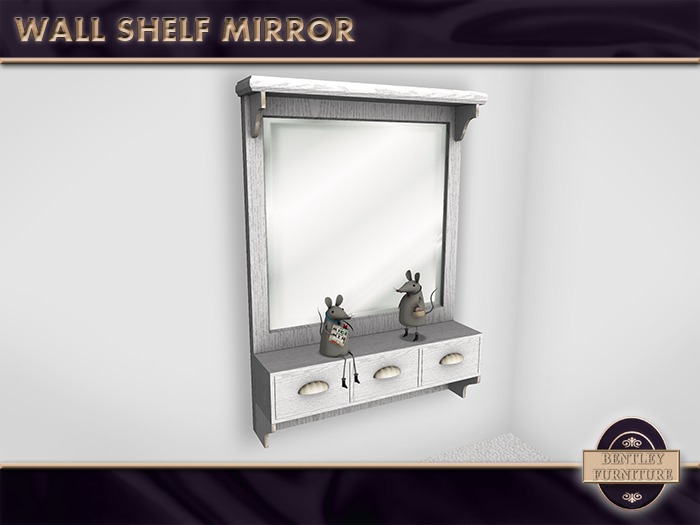 Wall Shelf Mirror - BOXED