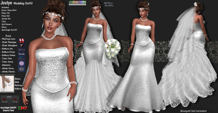 R.F. - Mesh Line - JOSLYN 2 wedding white outfit