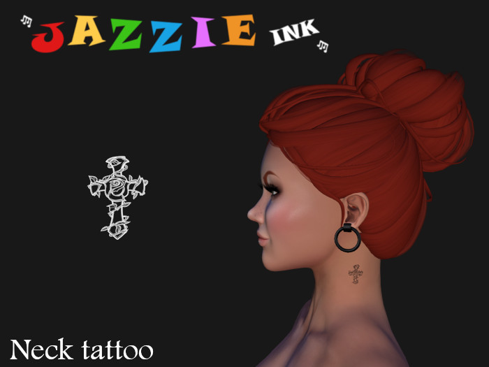 Celtic cross 4 neck tattoo