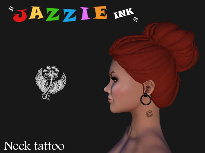 Clover 4 neck tattoo
