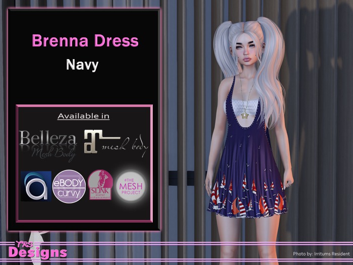 Brenna Dress Navy