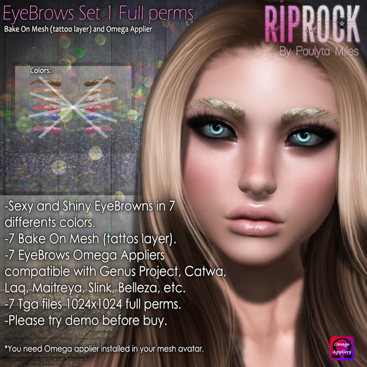 DEMO RipRock - EyeBrows Set 1 Full perms