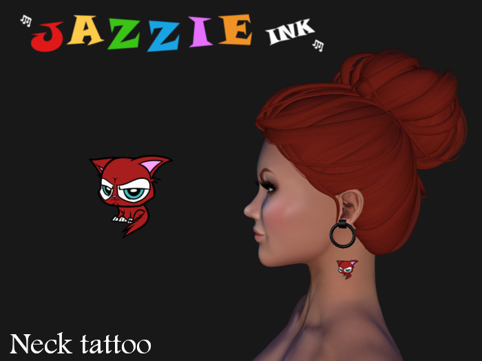 Grumpy cat red neck tattoo