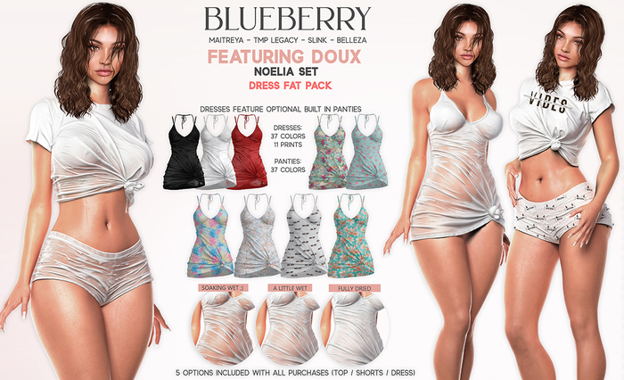 Blueberry - Noelia - Knotted Dress - Fat Pack