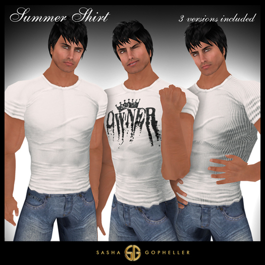 -SG- Summer Men's T-Shirt White