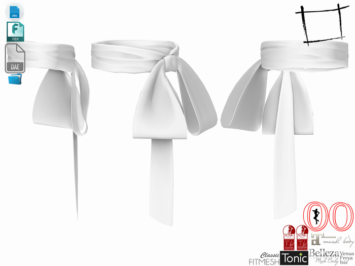 WC1368 Bow Tied Waist Band Belt Rigged and Nonrigged DEVKIT