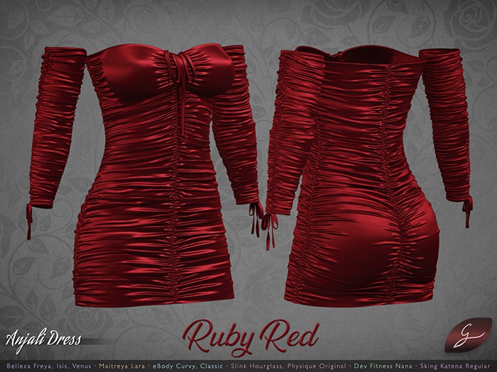 Gulabi [Anjali] Dress - Ruby Red