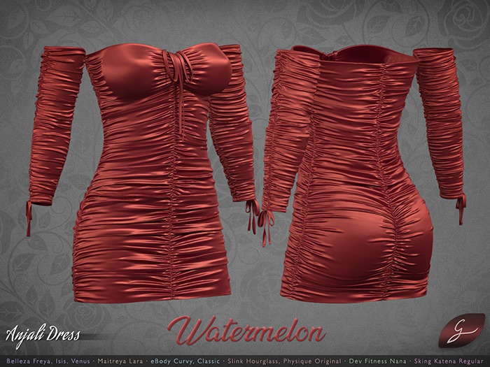 Gulabi [Anjali] Dress - Watermelon