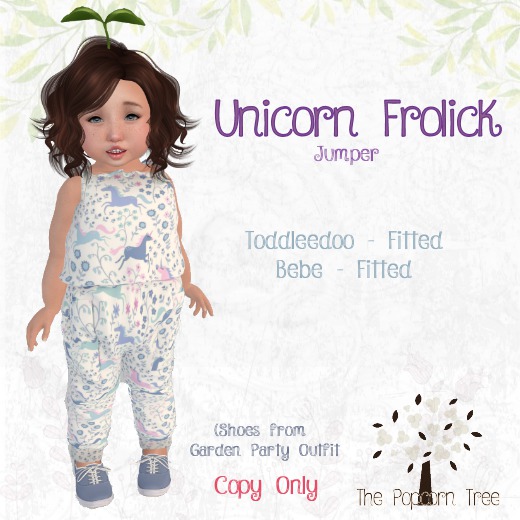 TPT - Unicorn Frolick Jumper - Fitted: TD & bebe