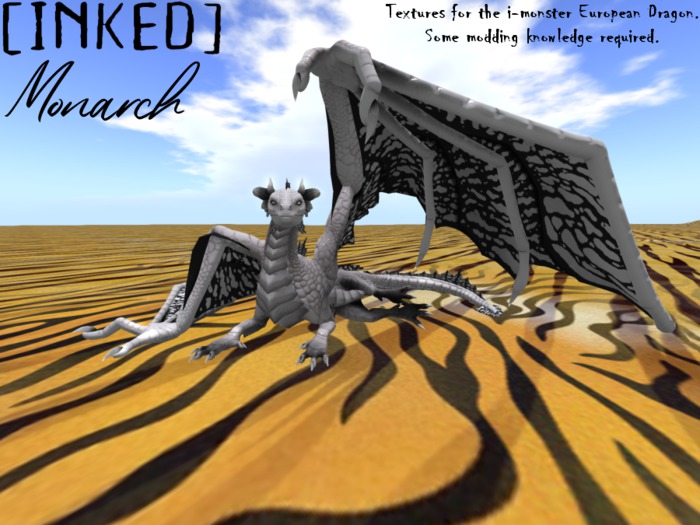 European Dragon Monarch Textures [White]