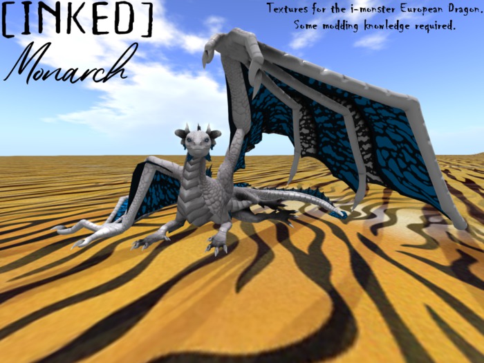 European Dragon Monarch Textures [Blue]