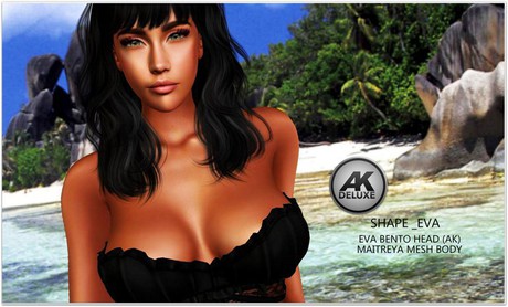 Second Life Marketplace - MS_AK_shape_EVA BENTO HEAD/maitreya mesh body