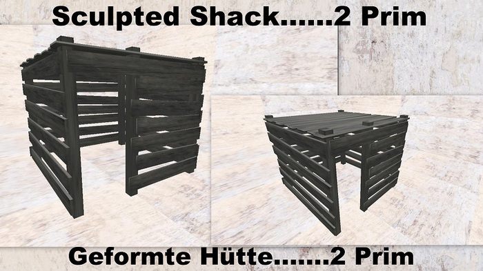 Sculpted Shack 2 Prim