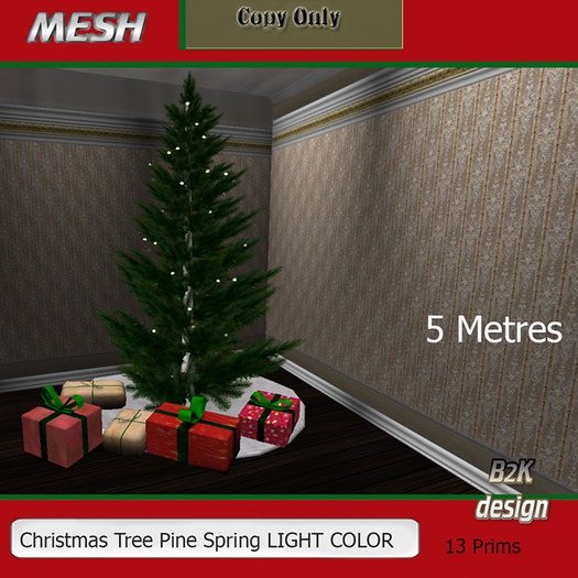 Christmas Tree Pine Spring LIGHT COLOR