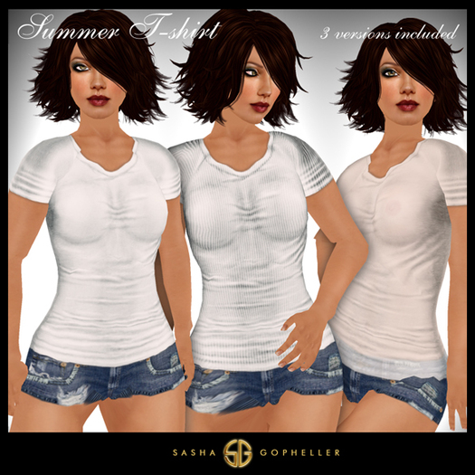 -SG- Summer Women's T-Shirt White