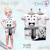 *Cherry Tot* Youth Roxy Outfit White (Wear&Click)