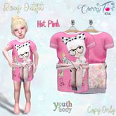 *Cherry Tot* Youth Roxy Outfit Hot Pink (Wear&Click)