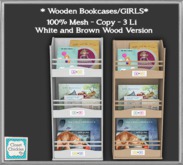 *CC* Wooden Bookcases/GIRLS  [boxed]