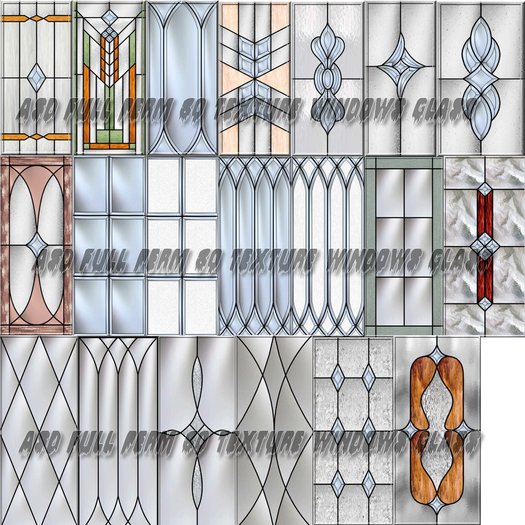 ASD Full Perm 80 Texture Traditional Windows Glass