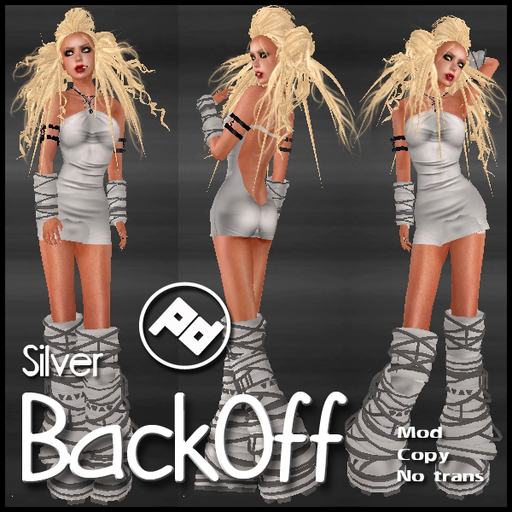 ::Poised:: BackOff! silver  INCLUDING BOOTS!