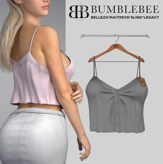 Bumblebee - Vedia Loose Top - White
