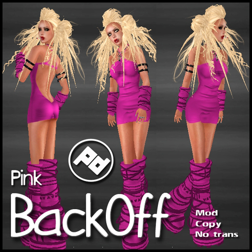 ::Poised:: BackOff! pink  INCLUDING BOOTS!