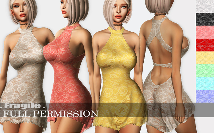 .Fragile. 8 Lace Textures for Dress-Mystery Full Perm (add me)
