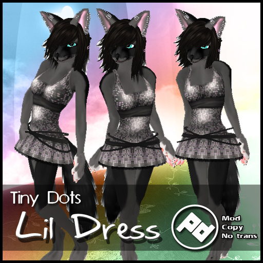 ::Poised:: Lil Dress tiny Dots for furry or human