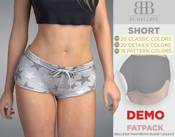 Bumblebee - Gina Shorts - DEMO