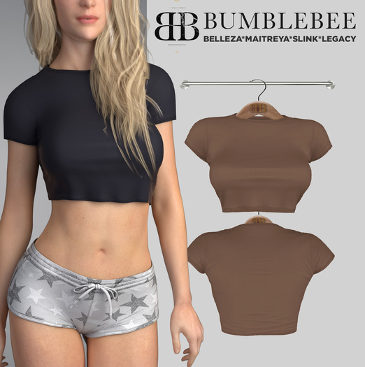Bumblebee - Gina Crop T-Shirt - Sienna