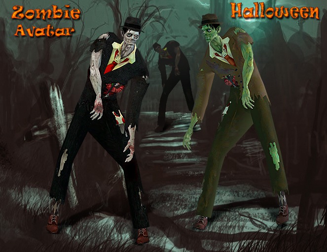 InStyle -Zombie Man Avatar -Two versions + Pose  gift--Sale up to 20.10