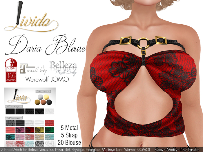 ::Livia:: Daira Blouse w/Strap DEMO