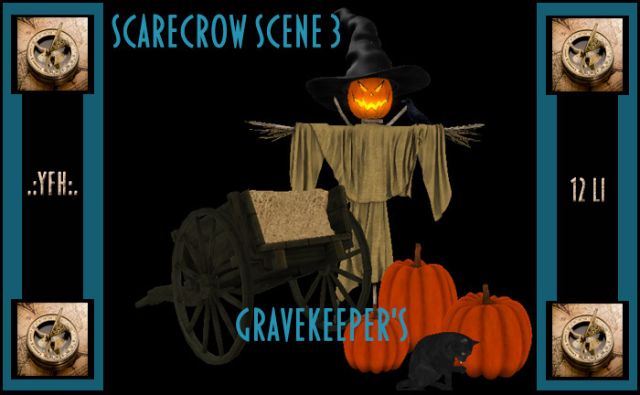 Scarecrow Scene Witch Hat