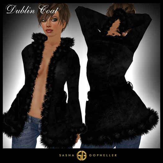 Second Life Marketplace SG Dublin Women's Coat Black